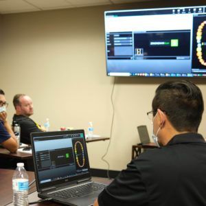 Full Arch Masters students learning about technology