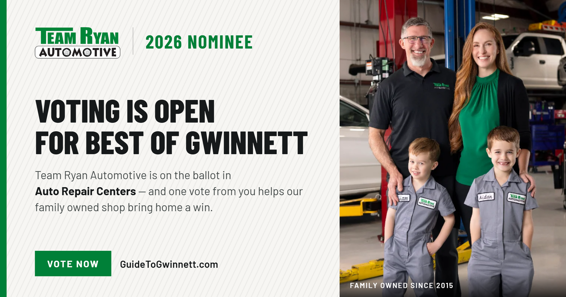 Team Ryan Automotive Best of Gwinnett Auto Repair