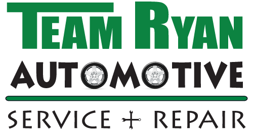 Team Ryan Automotive logo with green and black text and “Service + Repair” tagline
