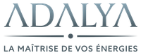 A logo for adalya la maitrise de vos energies