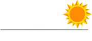 Yellow sun icon in the upper right above a thin gray horizontal line on a white background