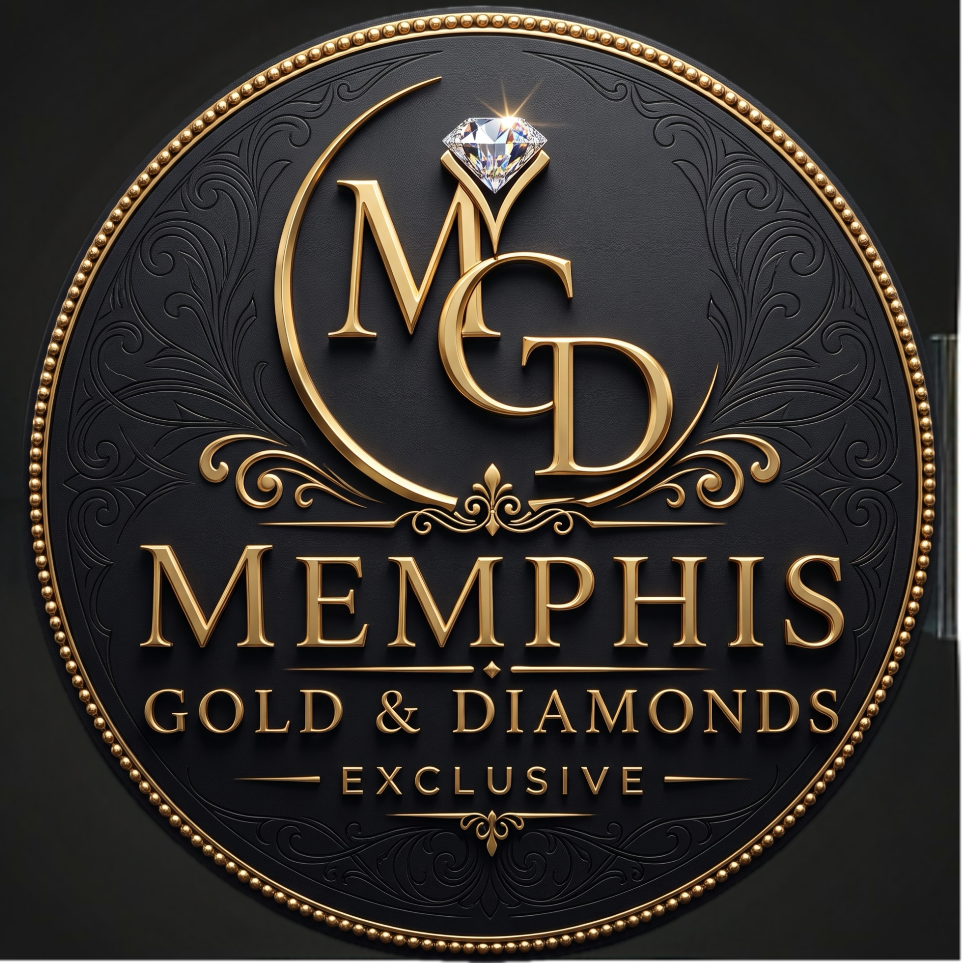 Memphis Gold & Diamonds Exclusive Logo