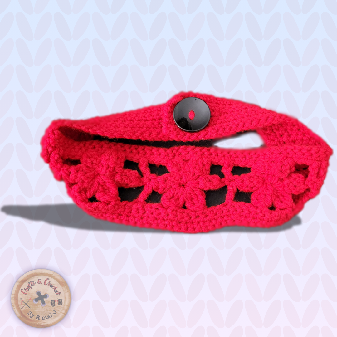 Red Crochet Headband