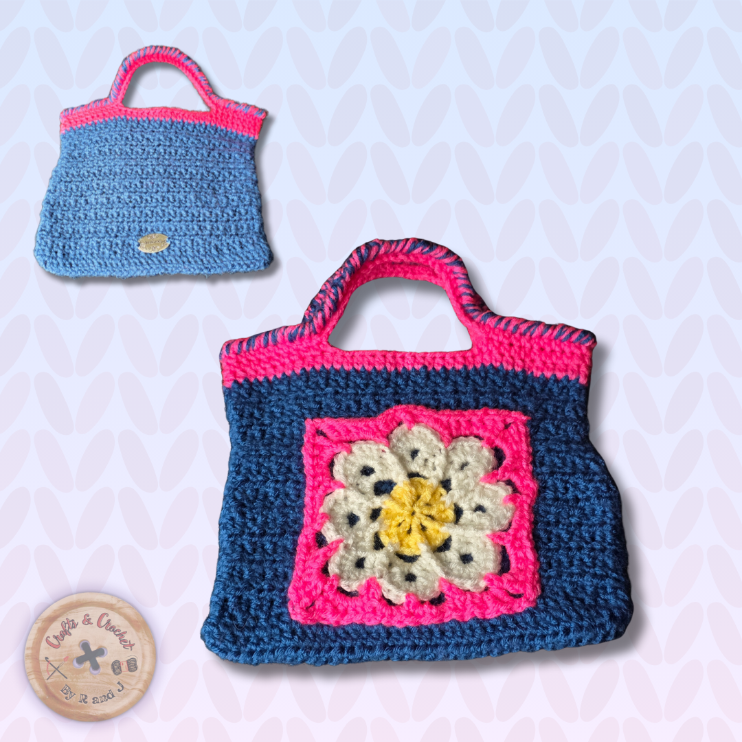 Crochet Daisy Pocket Handbag
