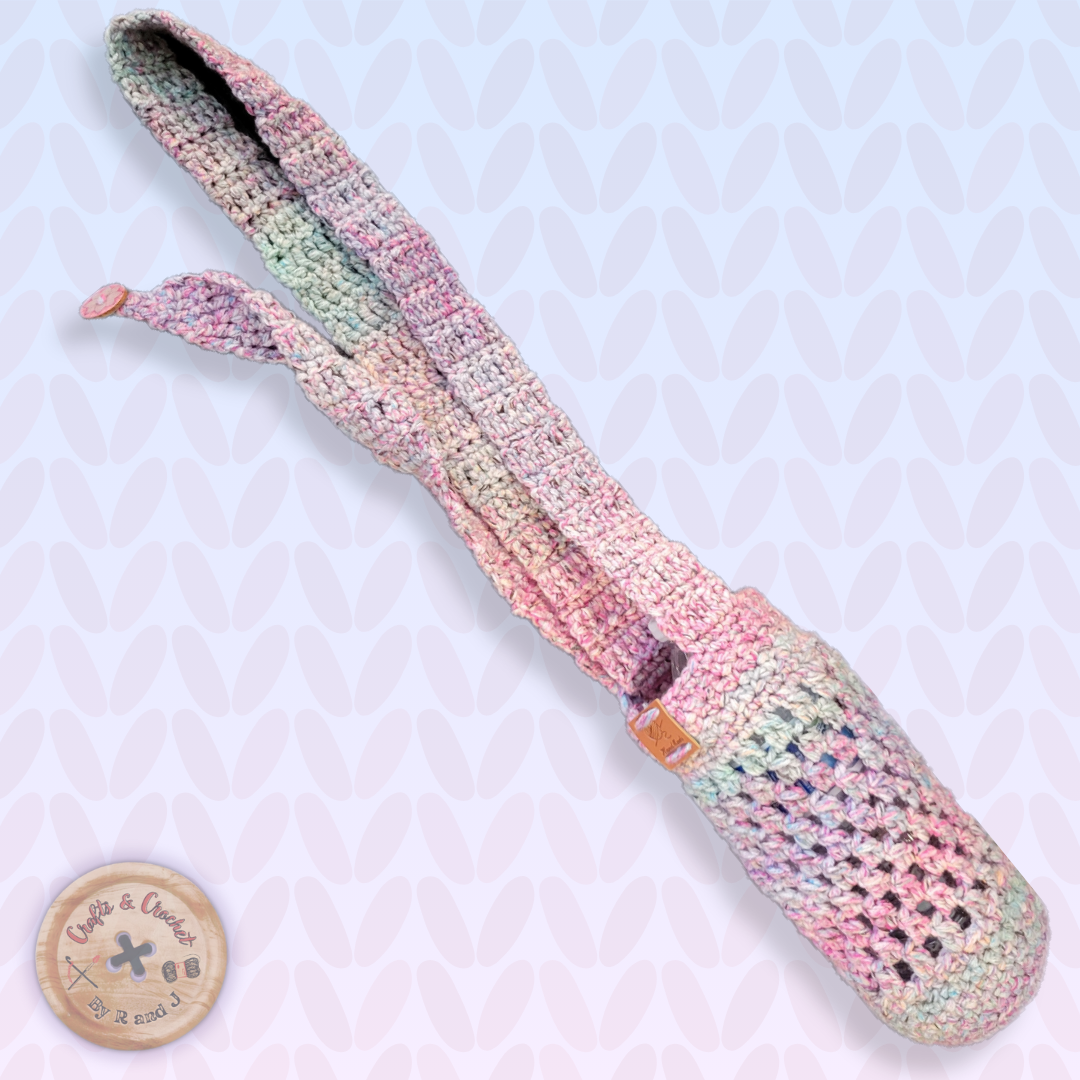Pink Multi-Color Water Bottle Holder