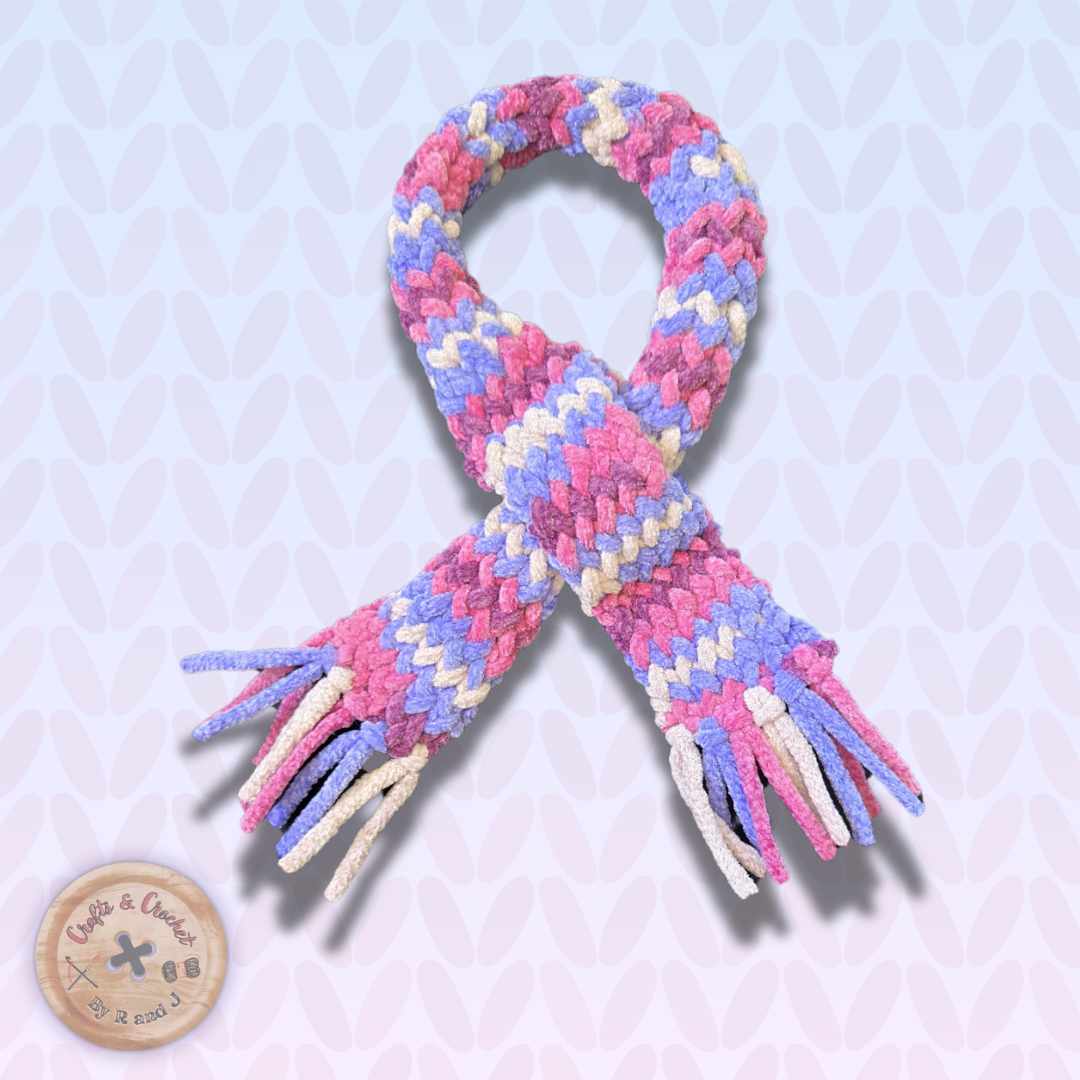 Purple Tone Pet Scarf