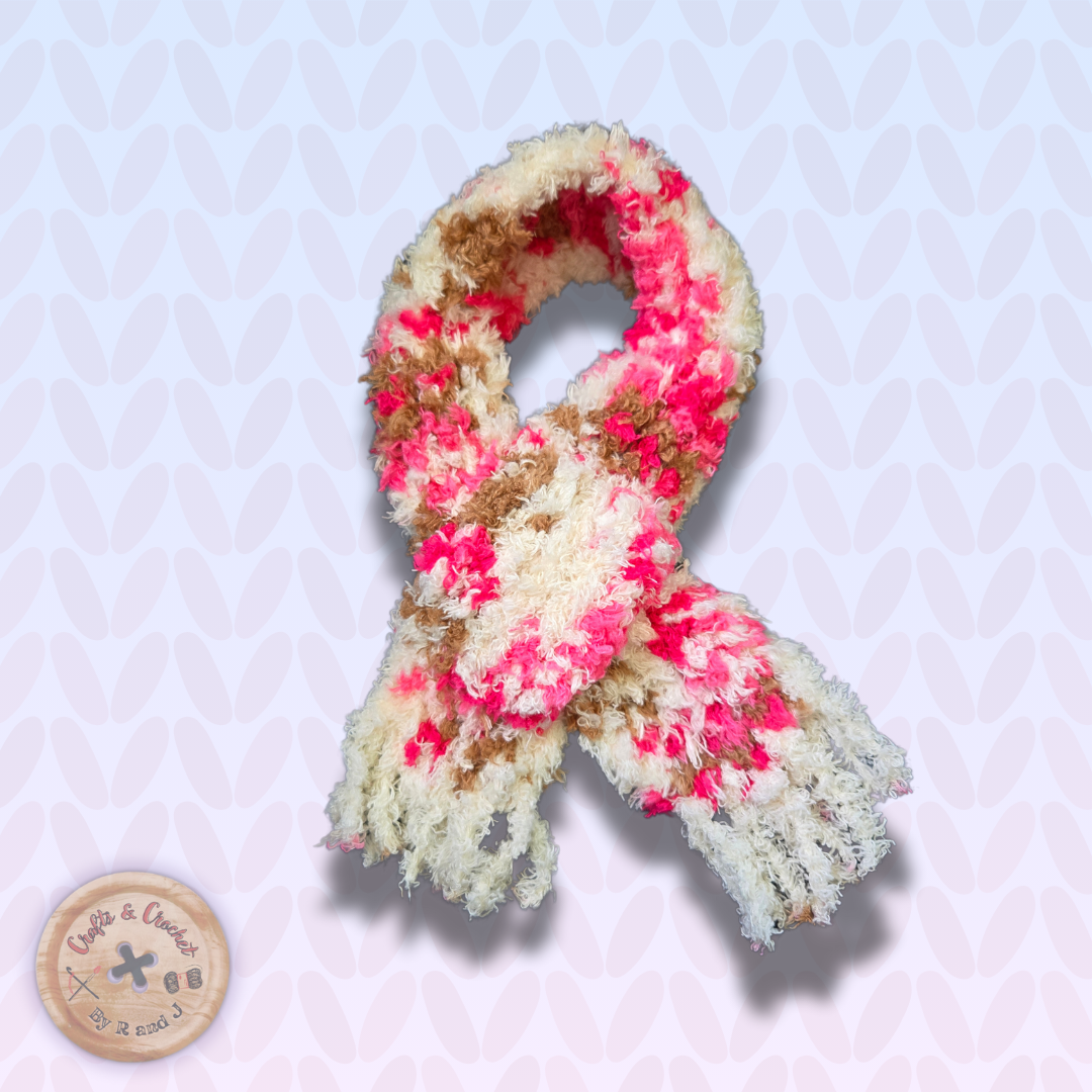 Pink Fuzzy Pet Scarf