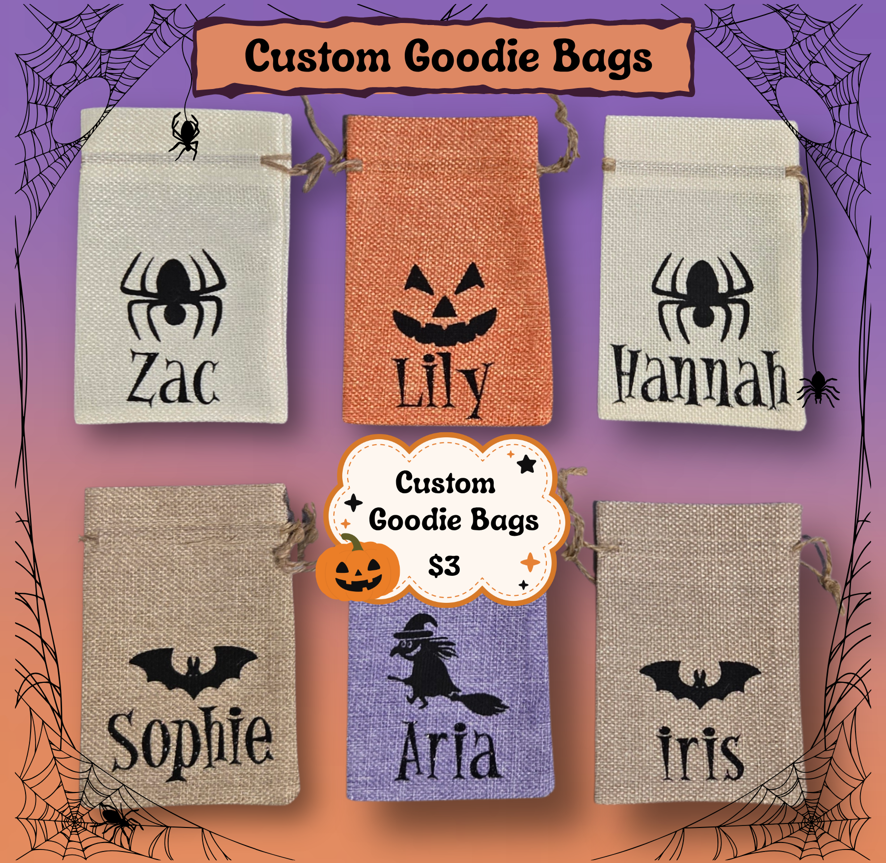 Customized Halloween Goodie Bags