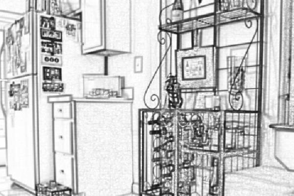 Manufactured Home sketch of rented home kitchen