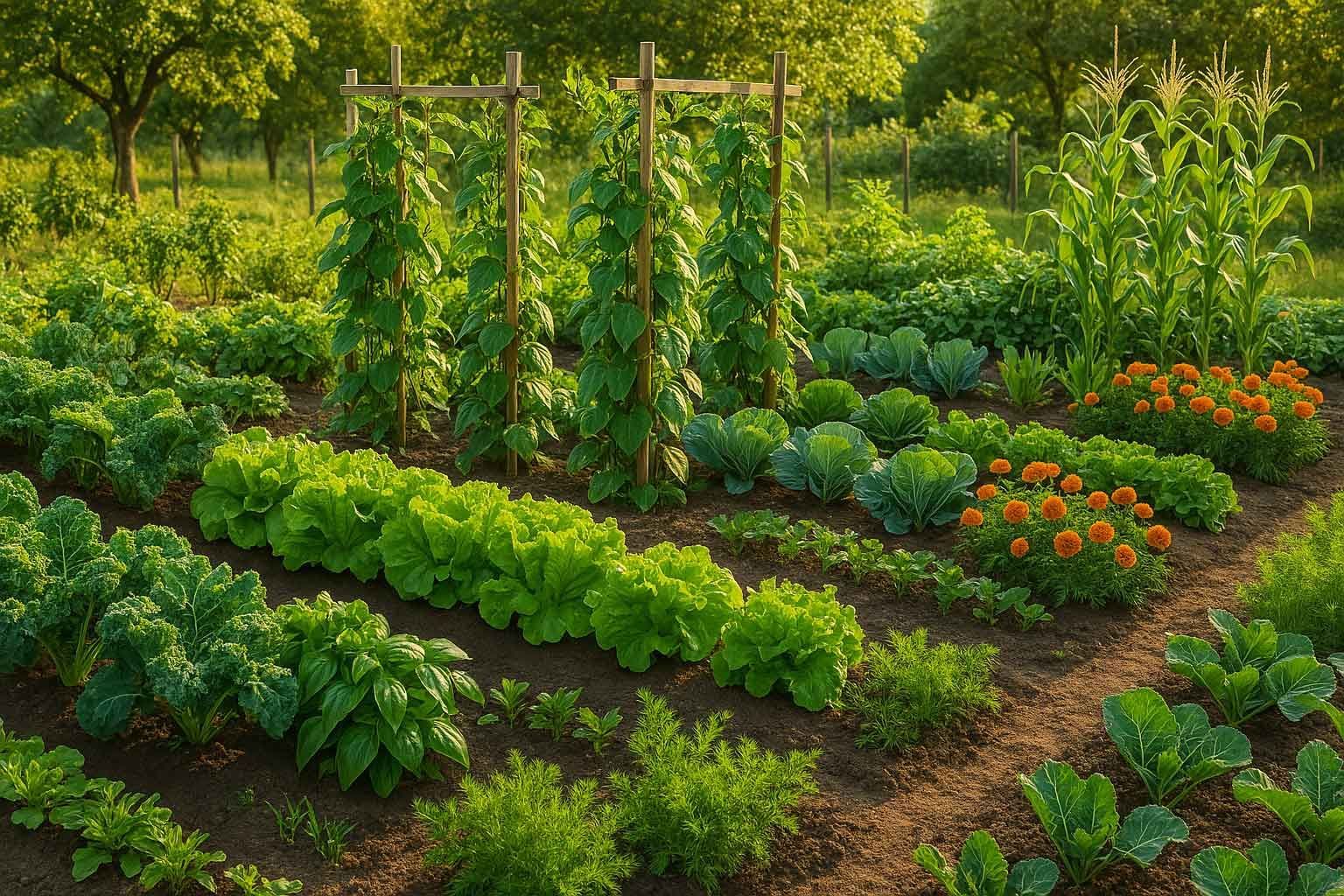 Edible Gardens in Kansas City: Your Educational Guide and Top 10 FAQs A garden filled with lots of vegetables and flowers.