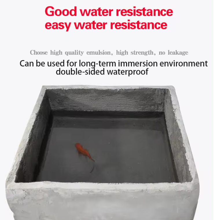 A fish is swimming in a container of water that says good water resistance easy water resistance