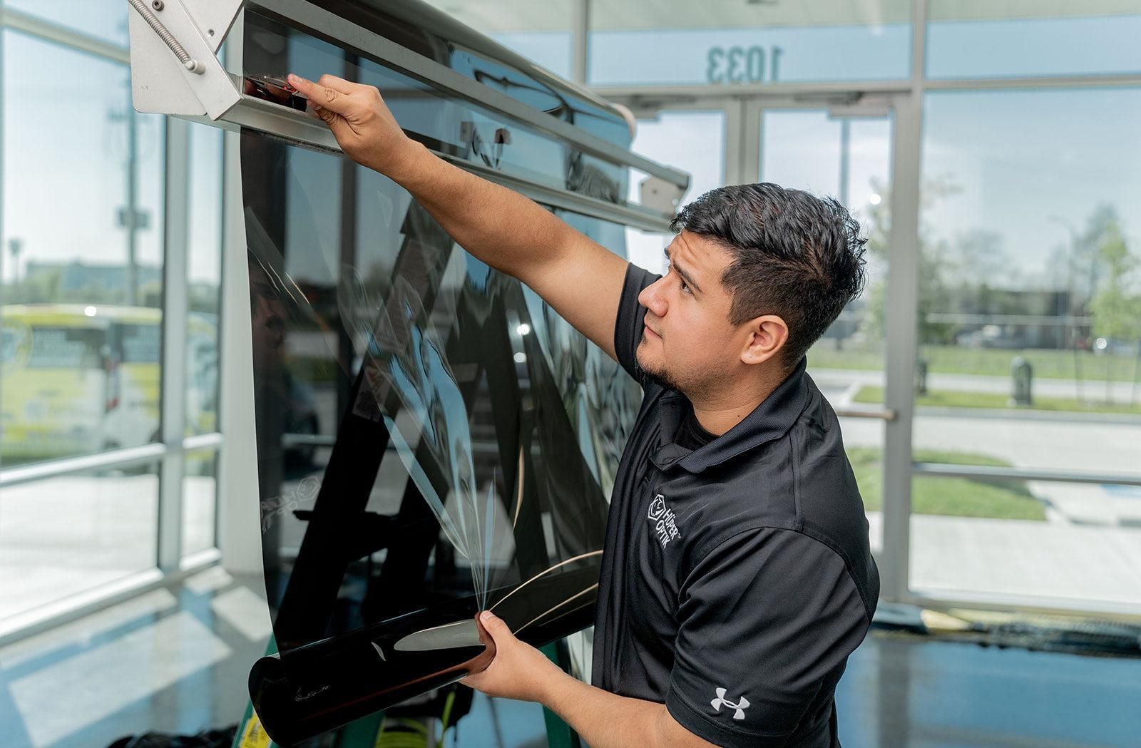 Ceramic window film installation