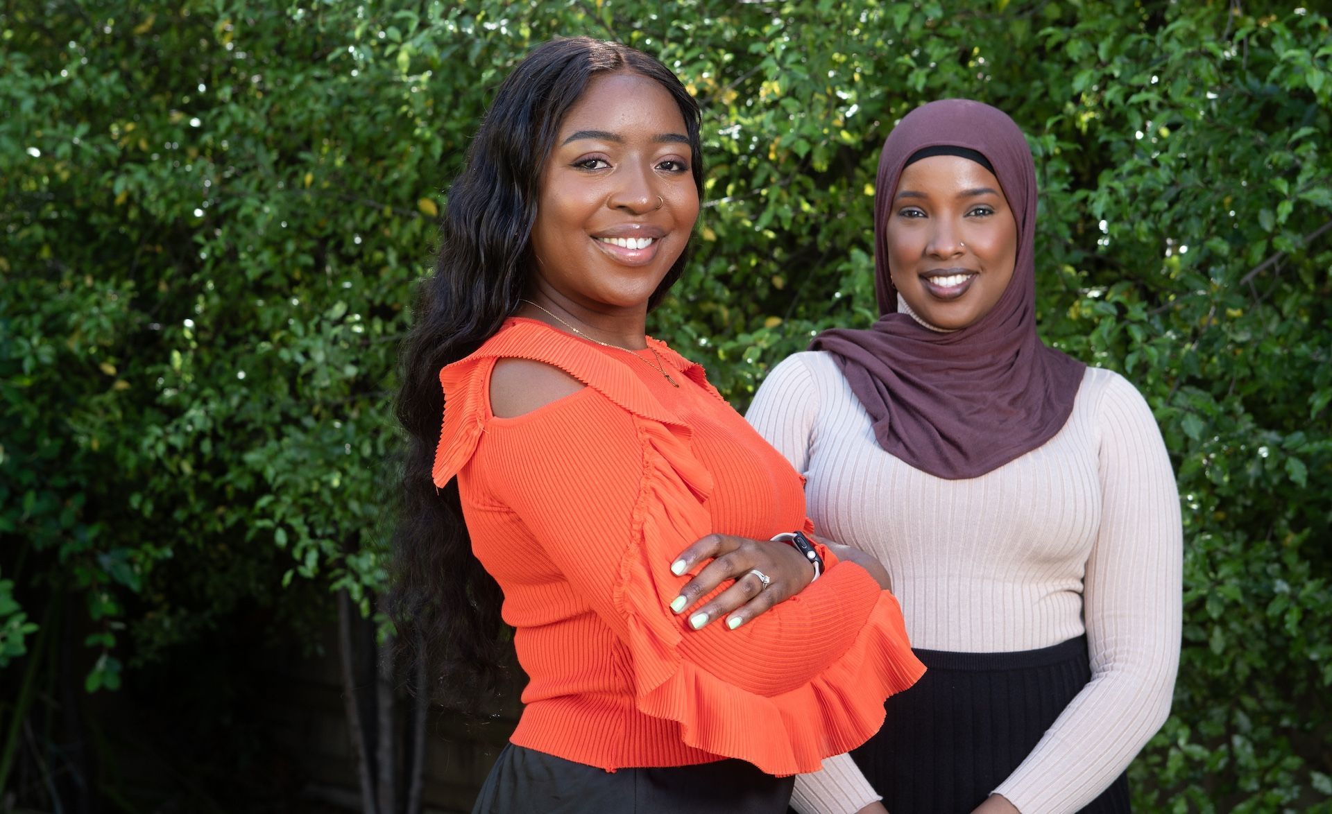 Pola Practice's Thandie Mketwa (L) and Umal Abdi have led the culturally responsive intake project.