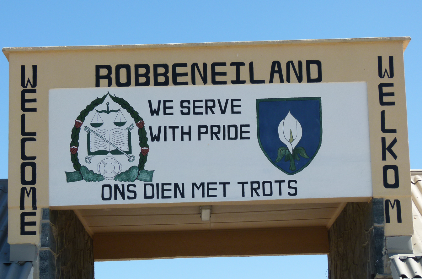 Ingangsbord voor Robbeneiland, 