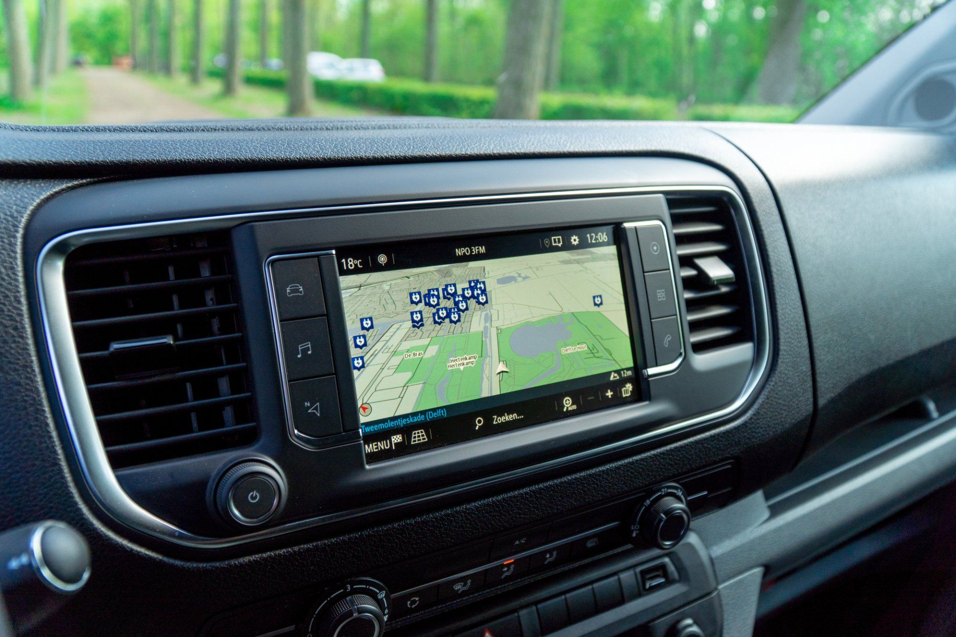 Navigatiesysteem en interieur