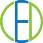 The letters 'CED' arranged in a circle