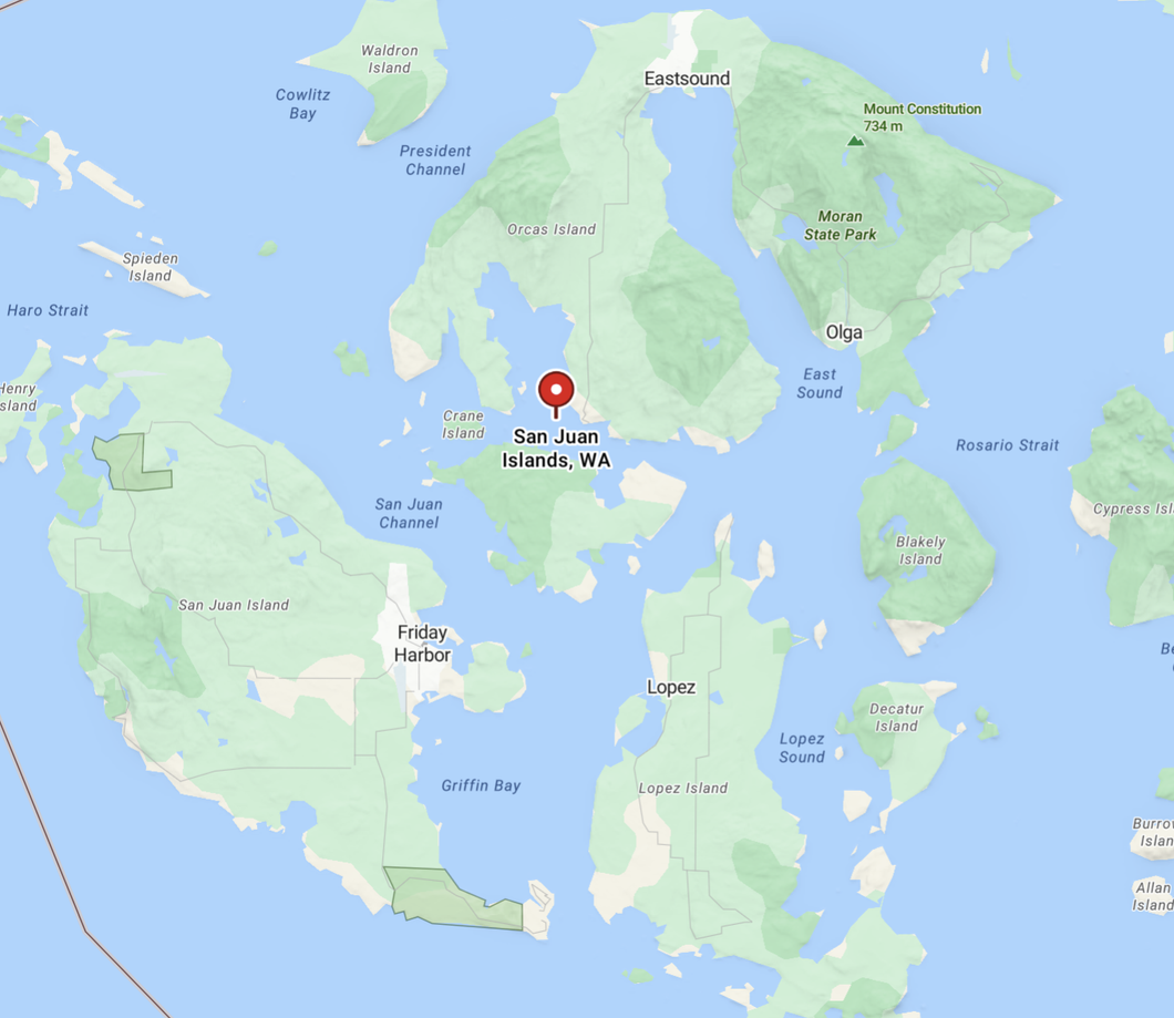 San Juan Island map