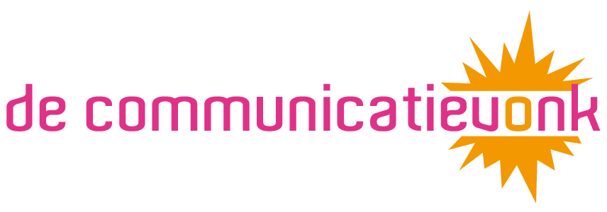 Logo met roze tekst