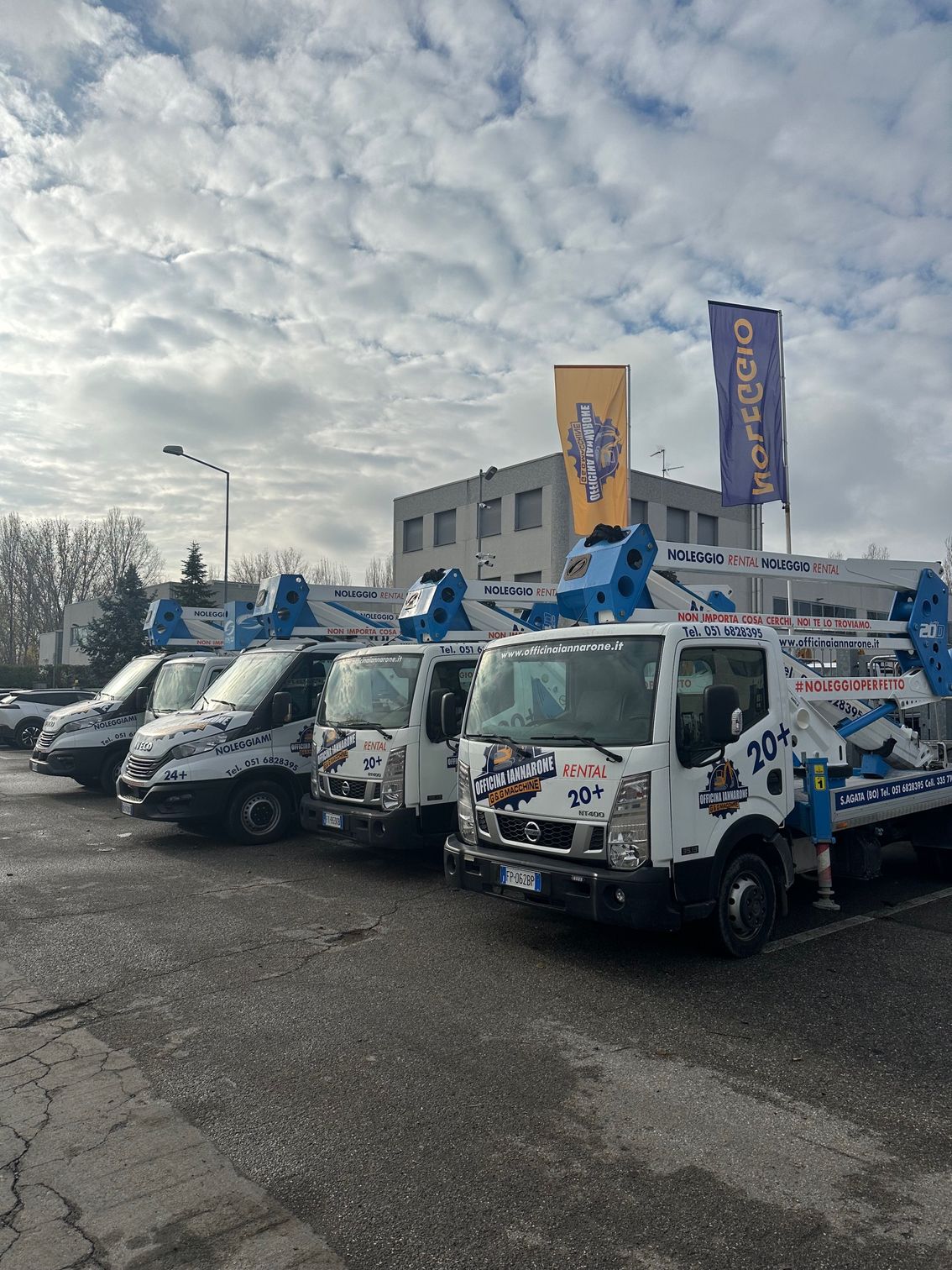 automezzi per il movimento terra dell'azienda