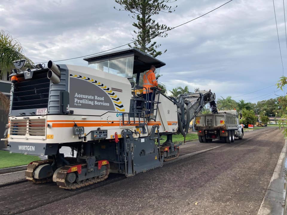 Wirtgen Machine Removing Asphalt On The Road — Road Profiling in Caboolture, QLD