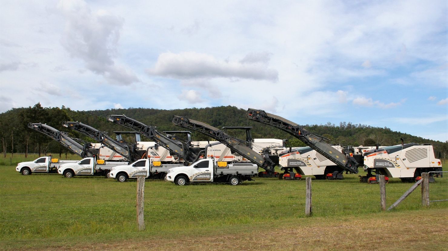 ARPS Vehicles And Wirtgen Machines On The Fields — Road Profiling in Caboolture, QLD