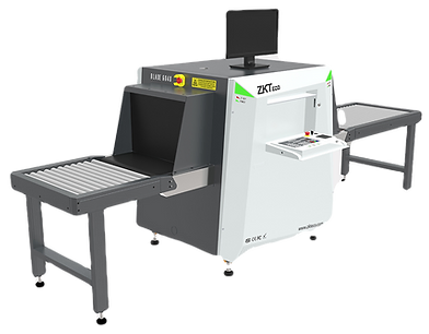 BLADE6040 Baggage Scanner X-ray security scanner with a conveyor belt, control panel, and monitor.
