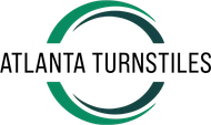 Atlanta Turnstiles Atlanta Turnstiles logo: Green and dark green arcs form a circle around the company name.