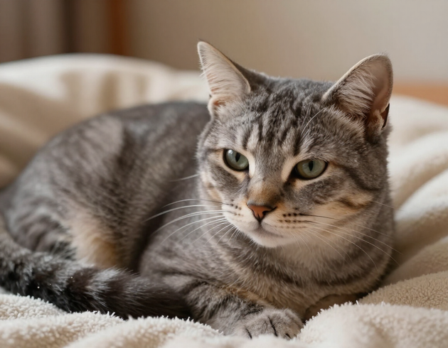Mabel, senior tabby looking for a foster home