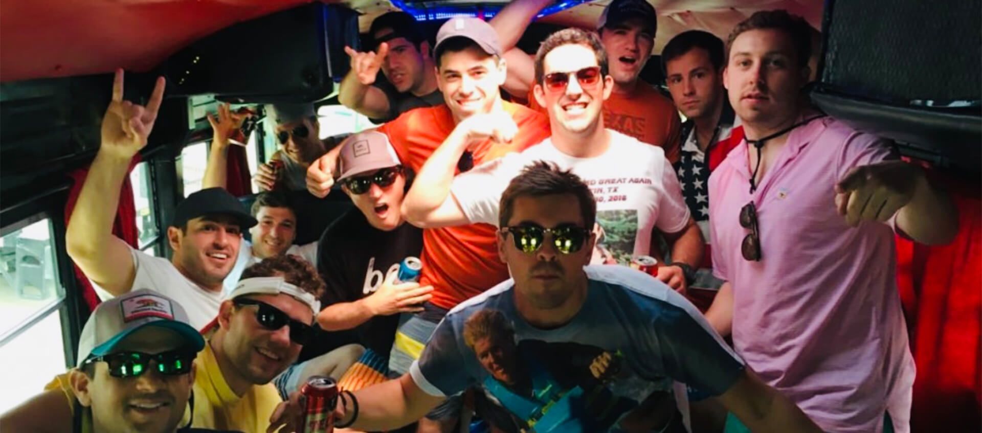 bachelor party bus rental in Austin, TX