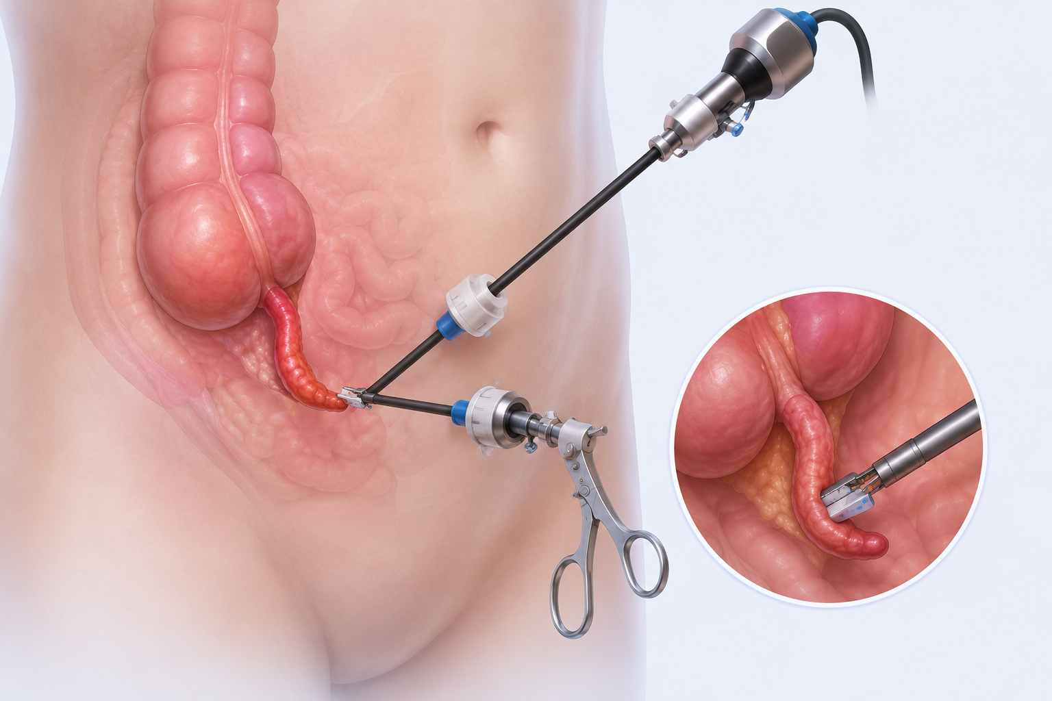 Cirugía de apéndice por dolor abdominal y apendicitis en Guadalajara