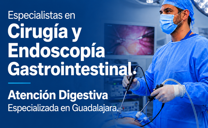 Especialistas en endoscopía, colonoscopía, cirugía y enfermedades gastrointestinales en Guadalajara