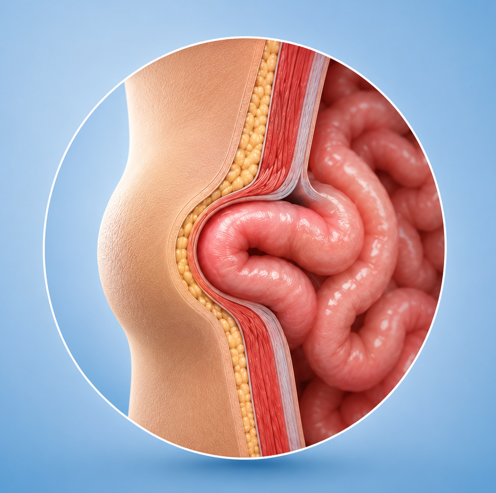 Cirugía de hernia en ombligo, ingle o abdomen en Guadalajara