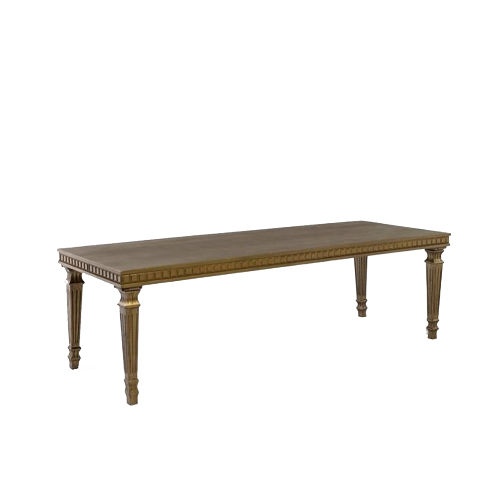 Tampo Buffet Dourado com Pé Dourado Médio