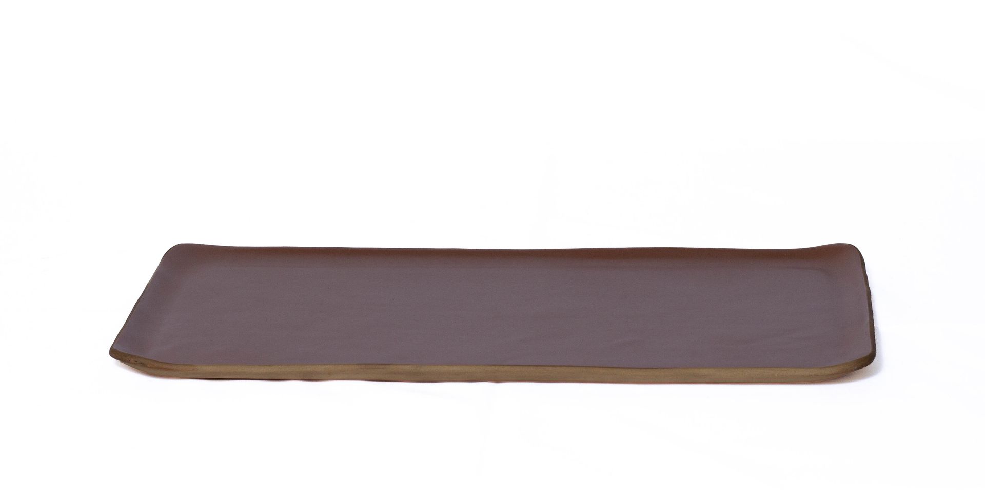 Travessa Cerâmica Retangular Chocolate