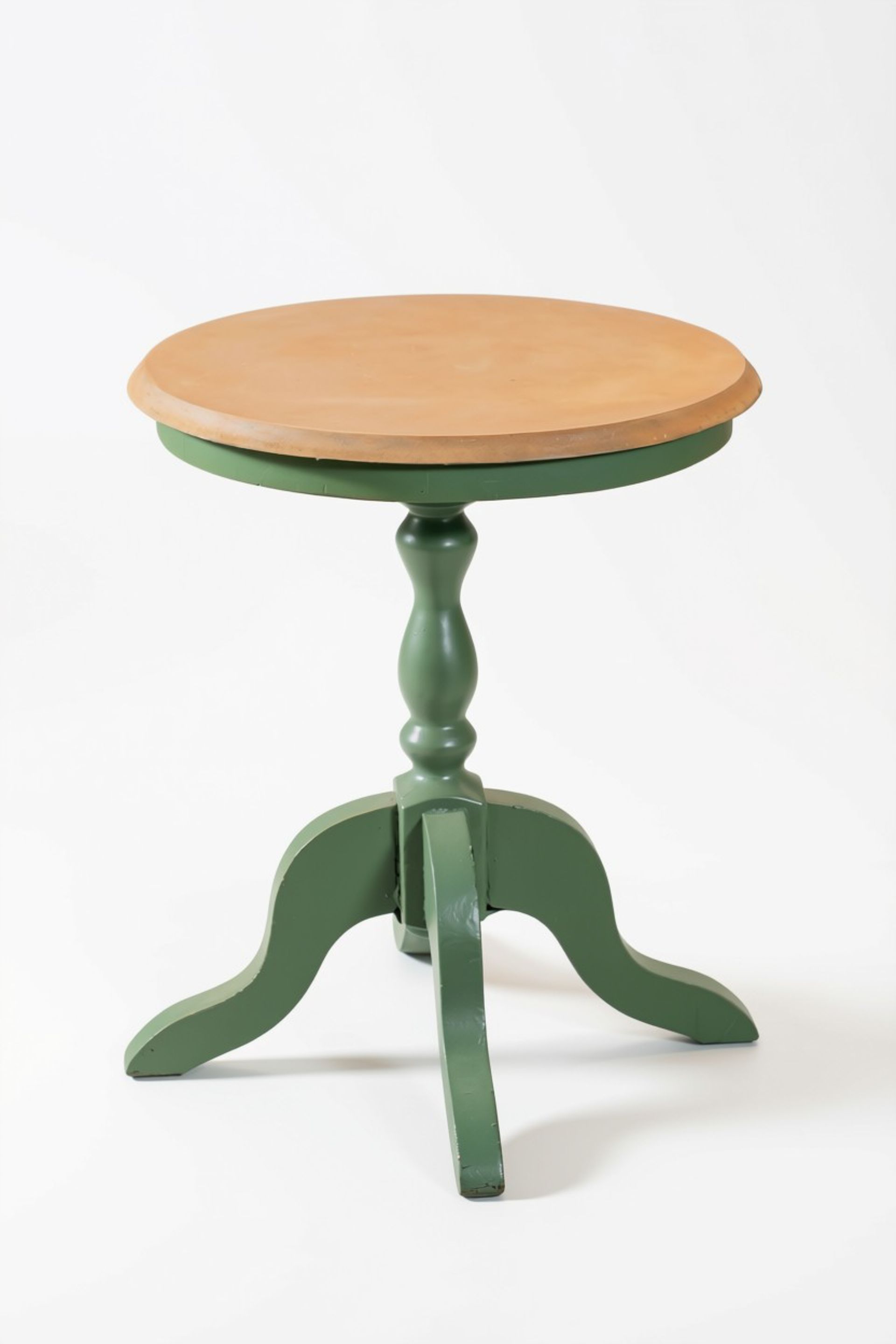 Mesa Lateral Redonda Verde Malva