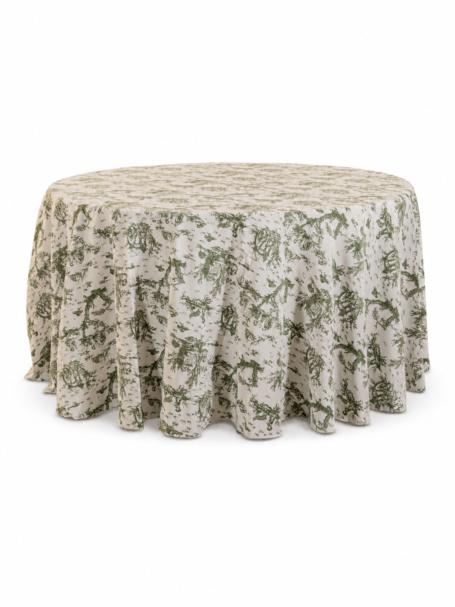 Toalha redonda 3,00 estampada verde