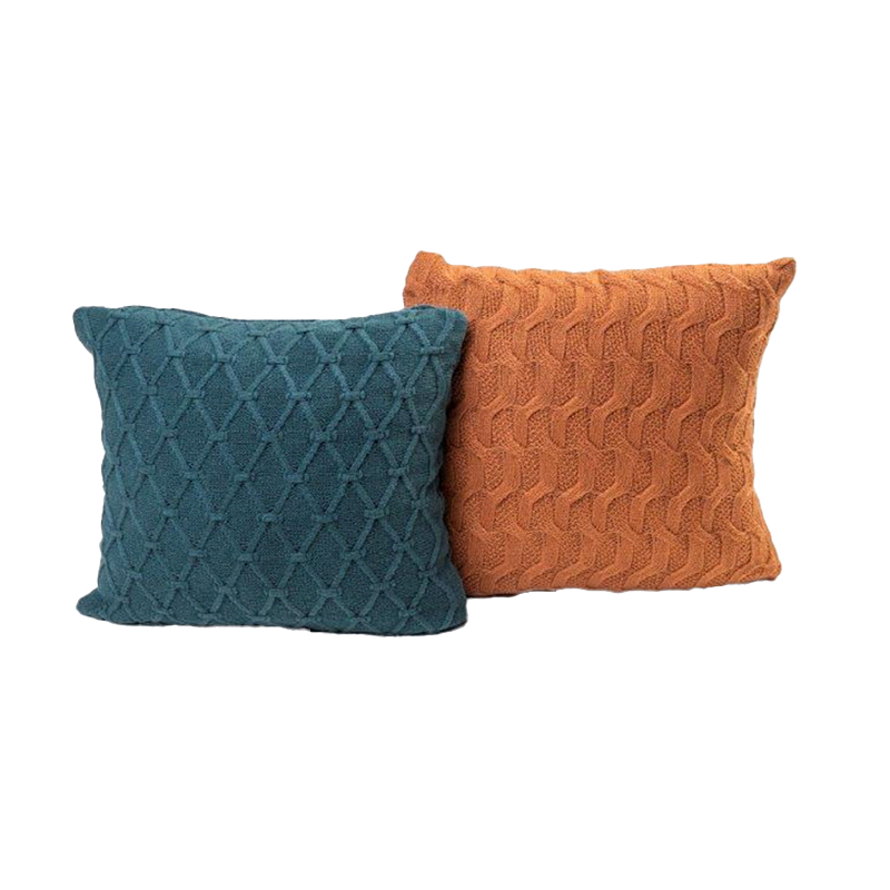 Almofada Tricot Terracota