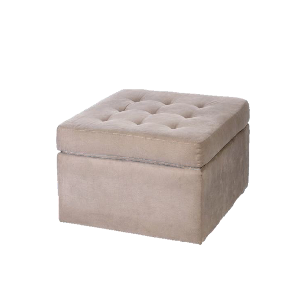 Puff Camurça Quadrado Fendi
