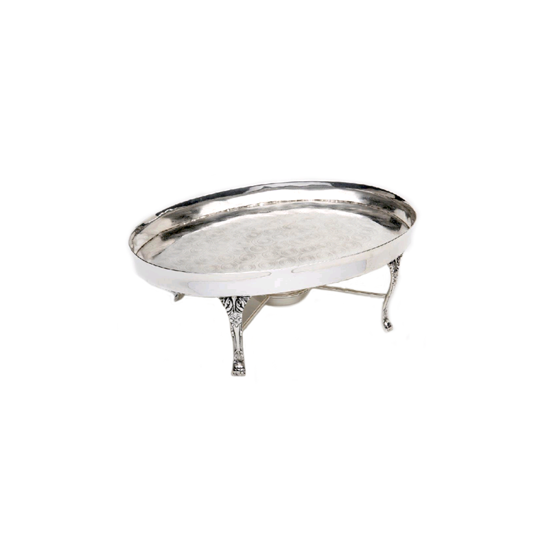 Rechaud Prata Oval para Travessa