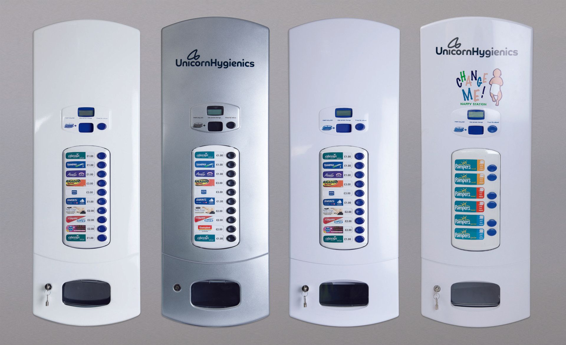 hygiene washroom feminine vending machines