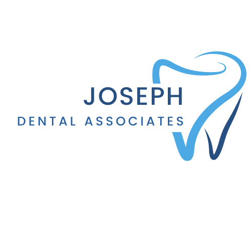 Joseph Dental Associates logo with blue tooth icon and navy text on a white background