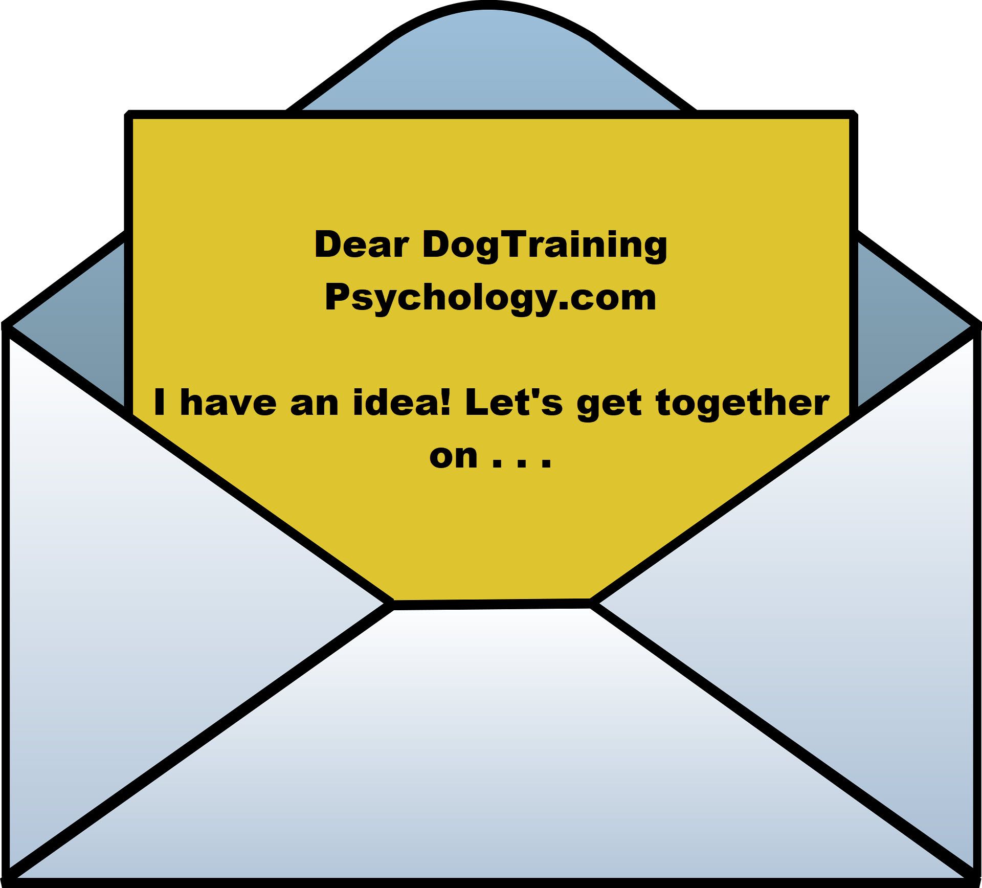 send dog training psychology a message