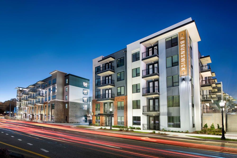 Apartment Building Exterior at The Brunswick