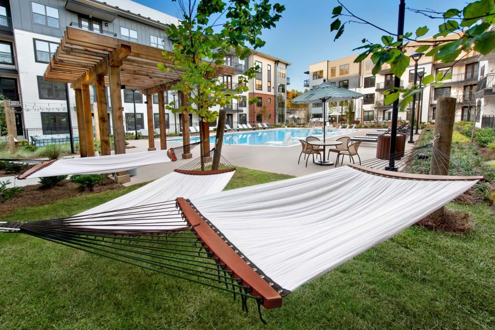 Poolside Hammocks at The Brunswick