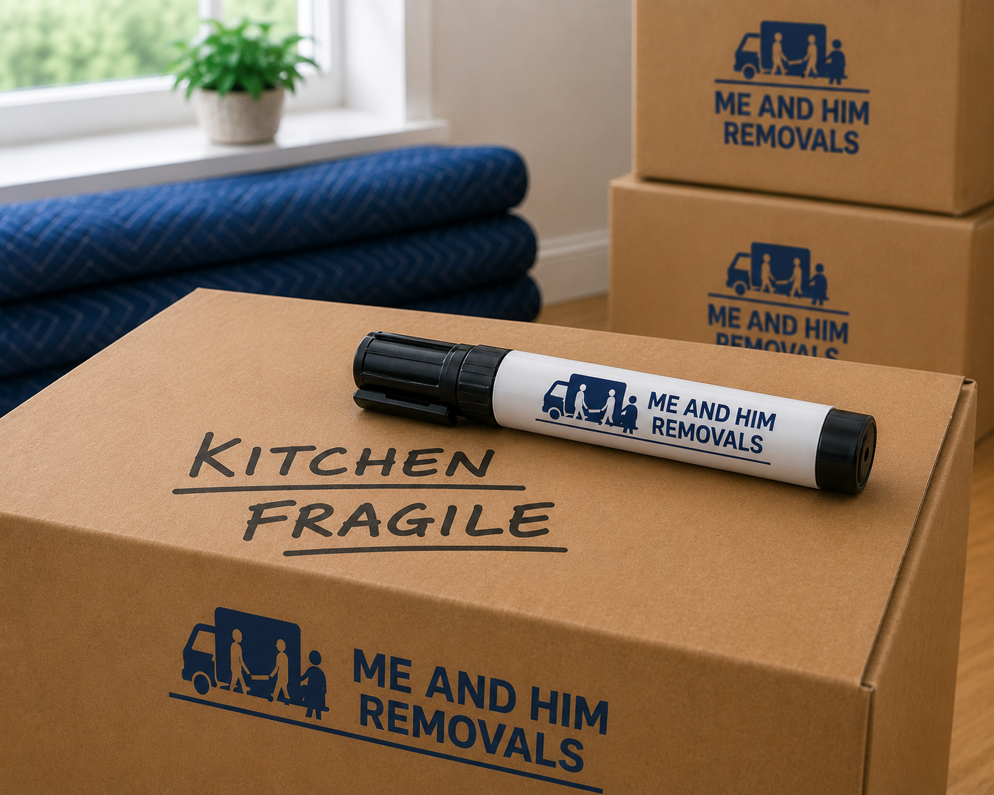 ME & HIM REMOVALS & STORAGE MARKER PEN