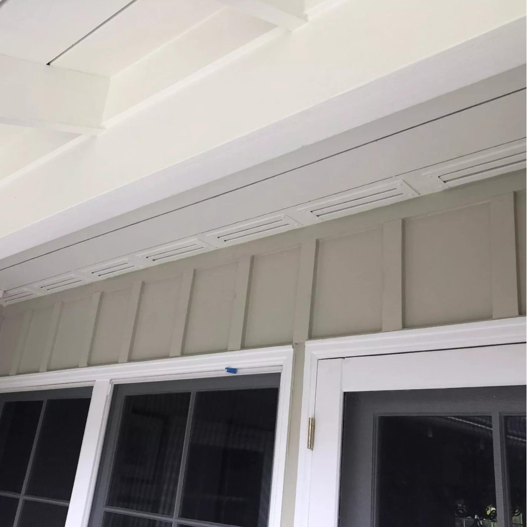 BrandGuard UE2011-PG | 22 x 3.5 in Soffit and Under-Eave Vent — Plaster Ground / J Channel — manufacturer reference image