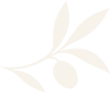 Minimal beige leaf and branch logo on a white background