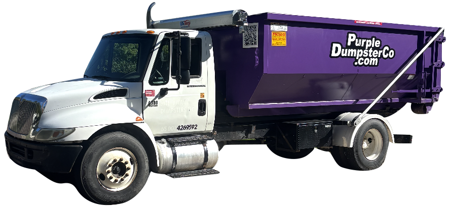 professional dumpster rental service truck in Kansas City