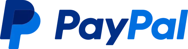 Il logo PayPal in blu, con l'icona del monogramma a doppia P a sinistra del testo.