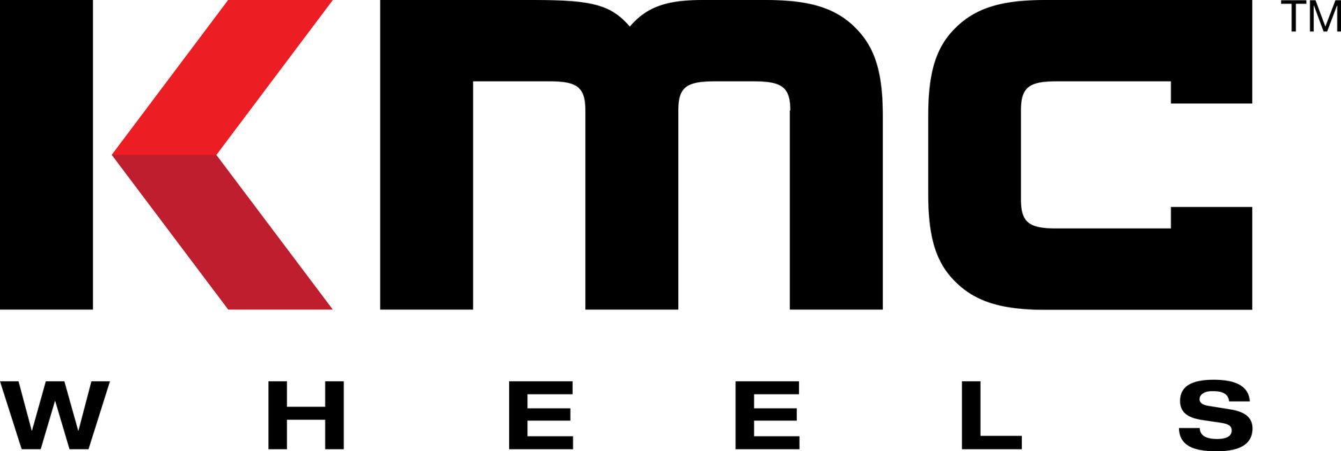 Kmc wheels logo on a white background